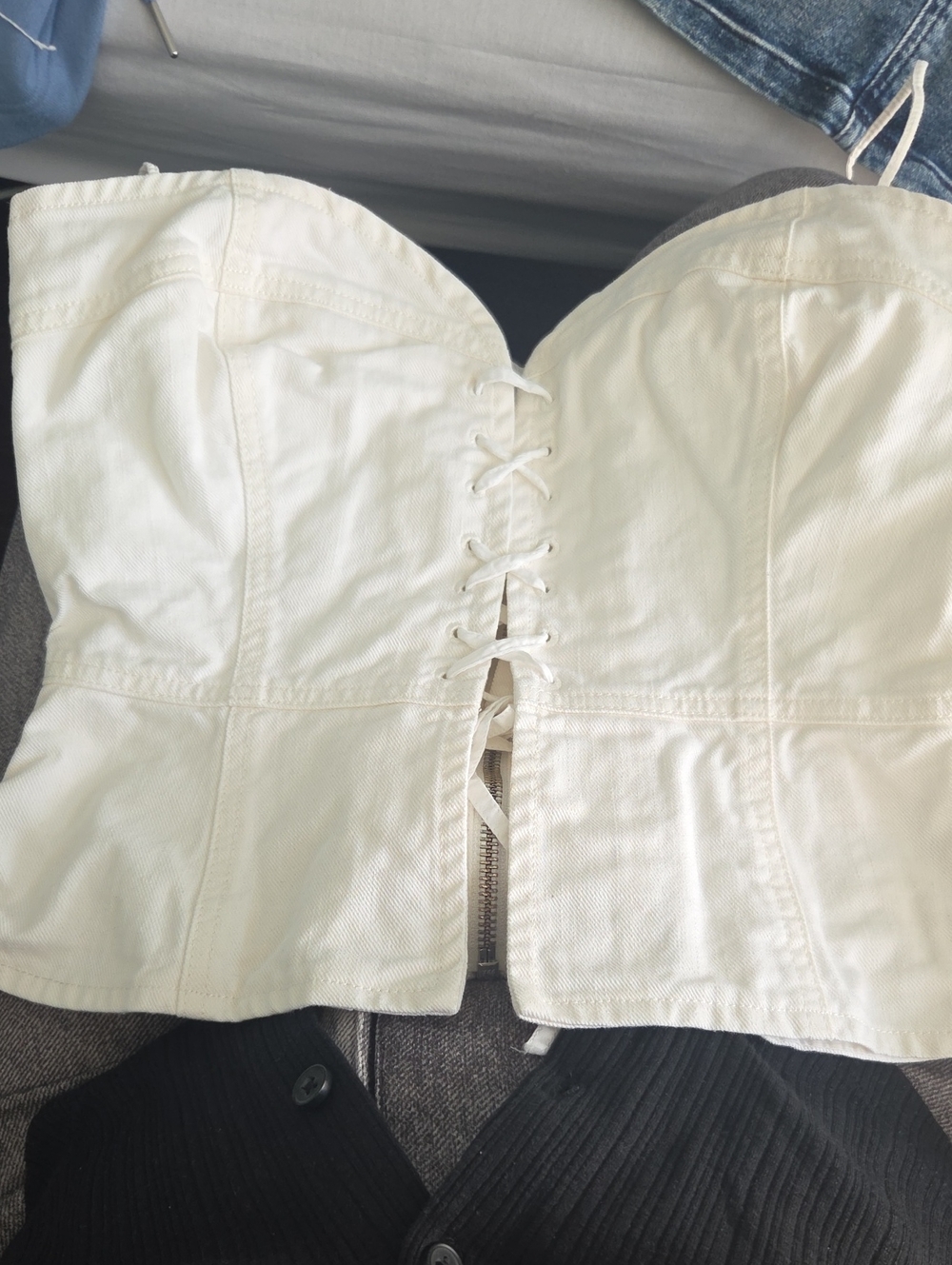 Wilfred denim corset